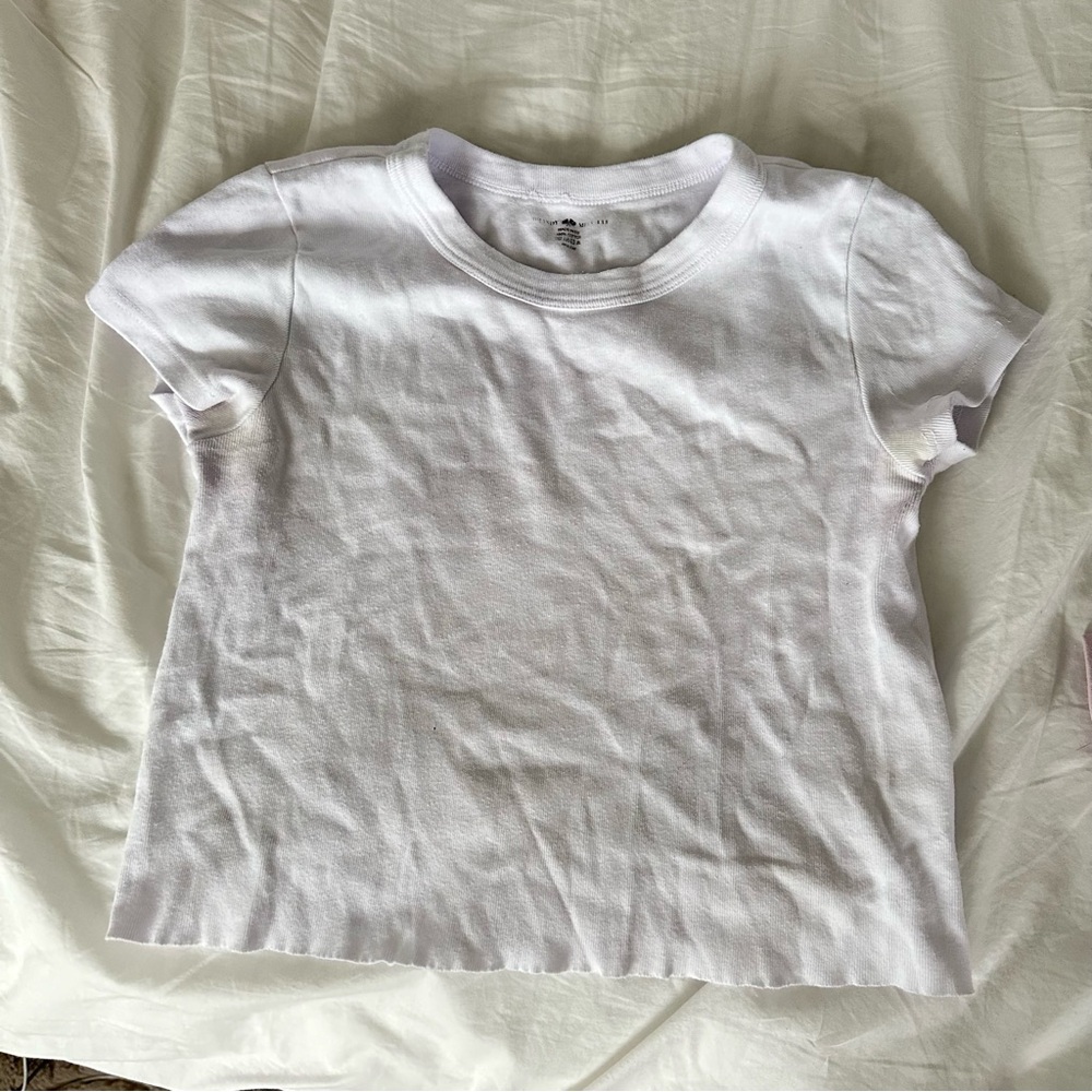 Brandy Melville White Cropped Tank